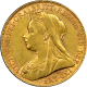 ENGLISH GOLD SOVEREIGN QUEEN VEILED HEAD