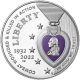 2022-W Purple Heart Colorized Silver Dollar Ultra Cameo Proof 70